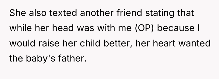 She also texted another friend stating that while her head...
