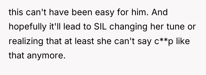 this can't have been easy for him. And hopefully it'll...