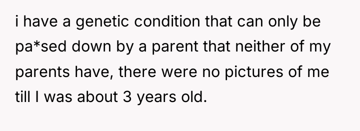 i have a genetic condition that can only be pa*sed...