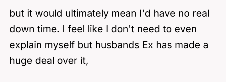 but it would ultimately mean I'd have no real down...