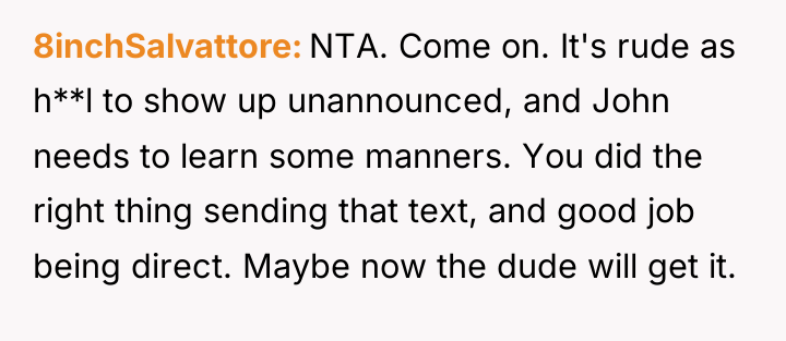 8inchSalvattore NTA. Come on. It's rude as h**l to show...