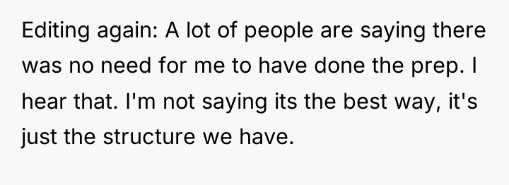 Editing again: A lot of people are saying there was...