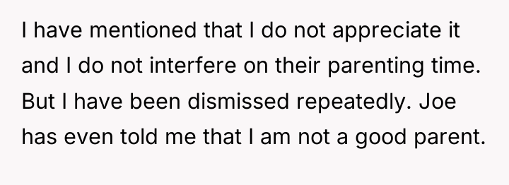 I have mentioned that I do not appreciate it and...