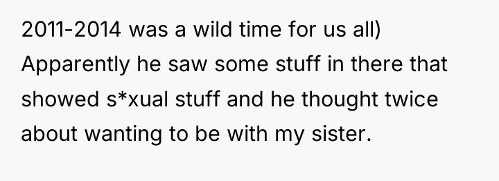 2011-2014 was a wild time for us all) Apparently he...