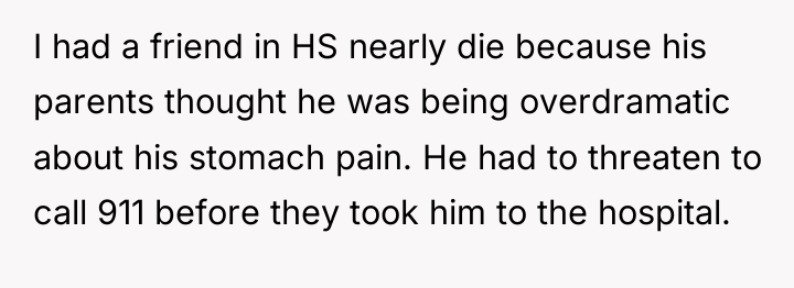I had a friend in HS nearly die because his...