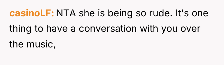 casinoLF NTA she is being so rude. It's one thing...