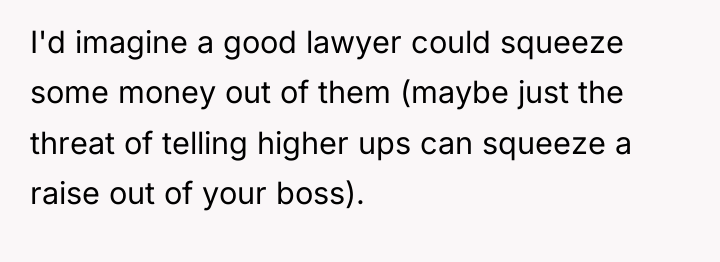 I'd imagine a good lawyer could squeeze some money out...