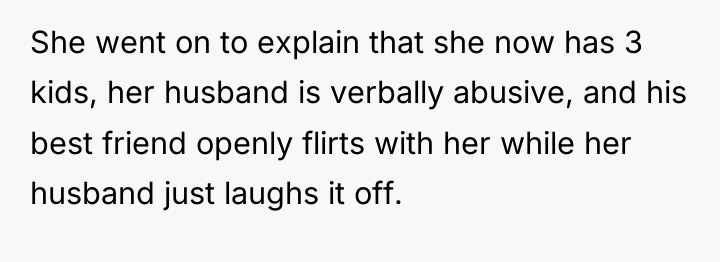 She went on to explain that she now has 3...