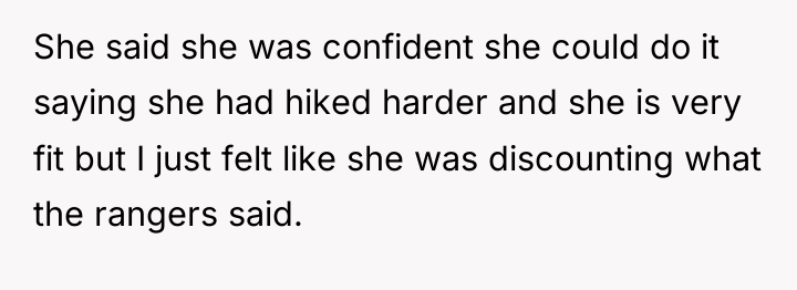 She said she was confident she could do it saying...