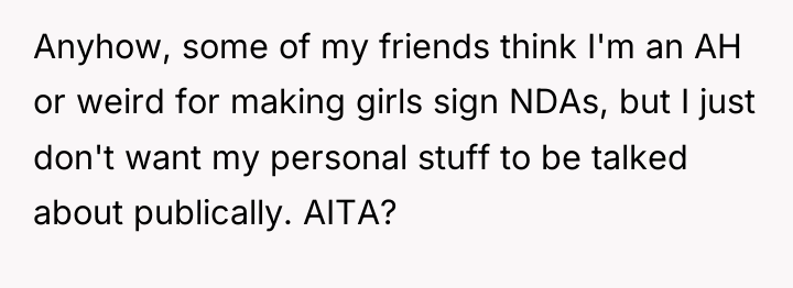 Anyhow, some of my friends think I'm an AH or...