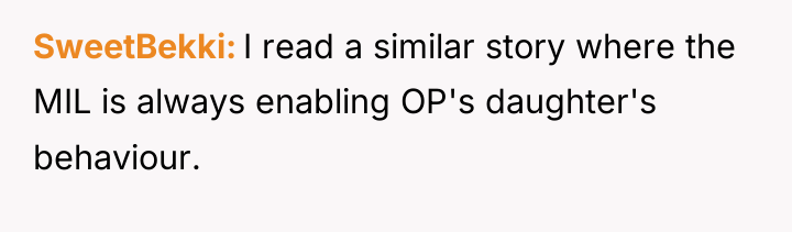 SweetBekki I read a similar story where the MIL is...
