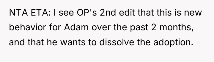 NTA ETA: I see OP's 2nd edit that this is...