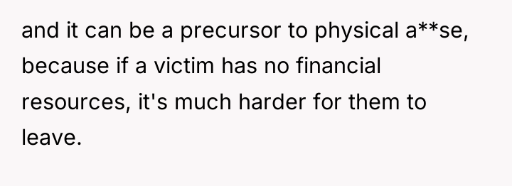 and it can be a precursor to physical a**se, because...