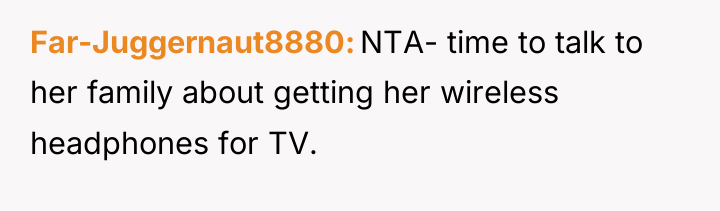Far-Juggernaut8880 NTA- time to talk to her family about getting...