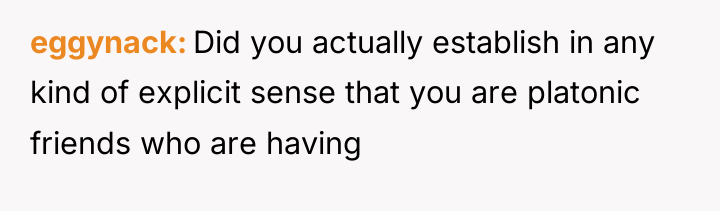 eggynack Did you actually establish in any kind of explicit...