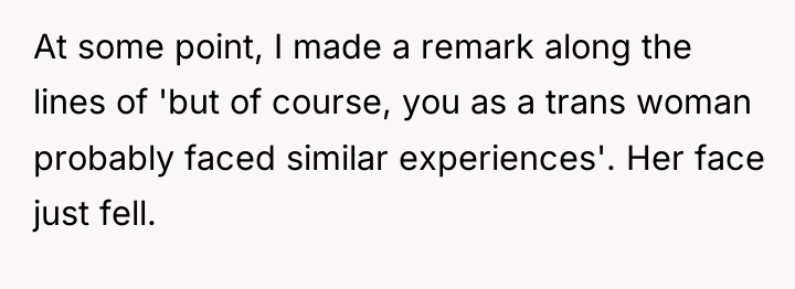 At some point, I made a remark along the lines...