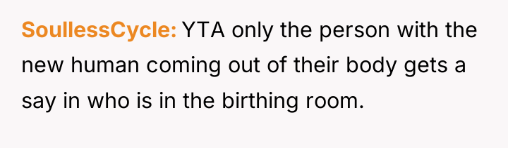 SoullessCycle YTA only the person with the new human coming...