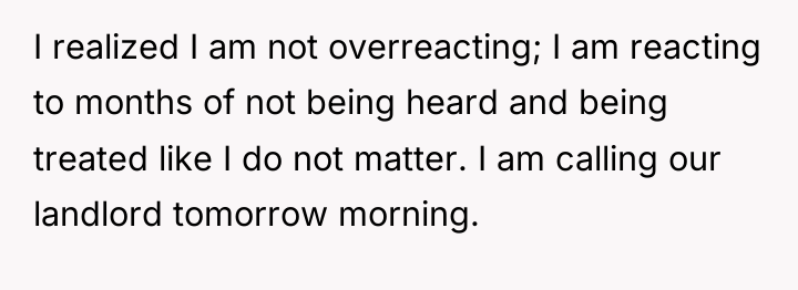 I realized I am not overreacting; I am reacting to...