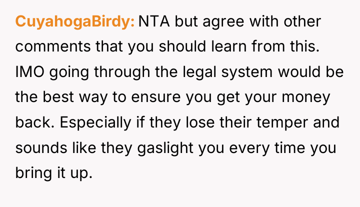 CuyahogaBirdy NTA but agree with other comments that you should...