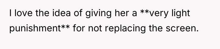 I love the idea of giving her a **very light...