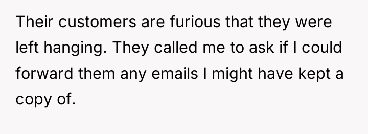 Their customers are furious that they were left hanging. They...