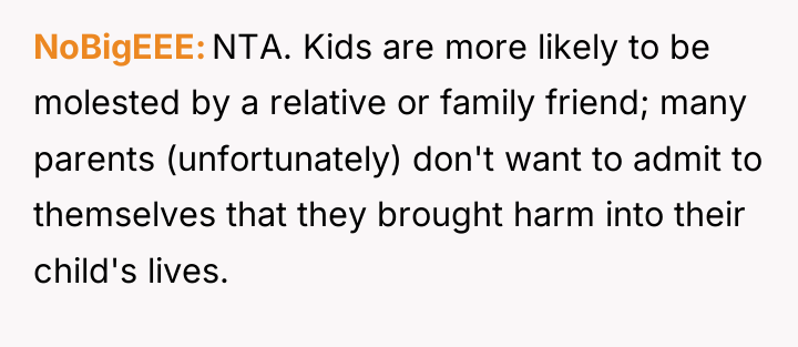 NoBigEEE NTA. Kids are more likely to be molested by...