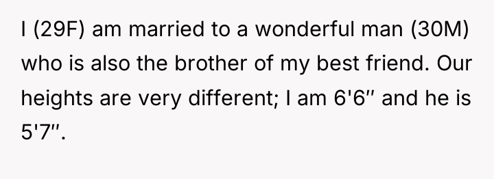 I (29F) am married to a wonderful man (30M) who...