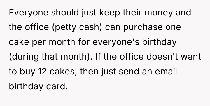 Everyone should just keep their money and the office (petty...