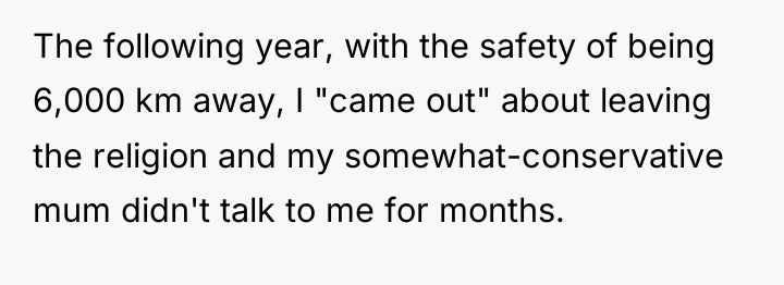 The following year, with the safety of being 6,000 km...