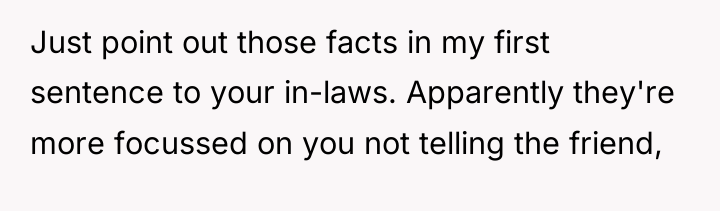 Just point out those facts in my first sentence to...
