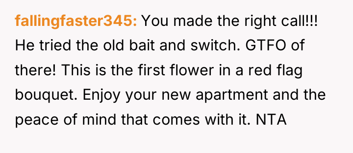 fallingfaster345 You made the right call!!! He tried the old...
