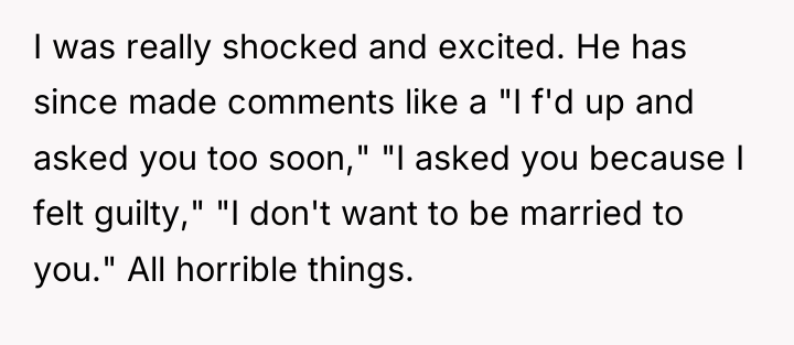 I was really shocked and excited. He has since made...