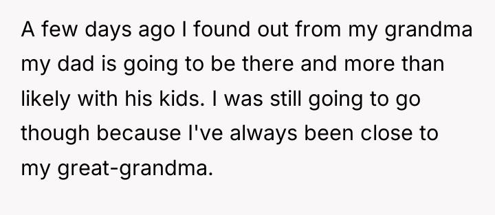 A few days ago I found out from my grandma...