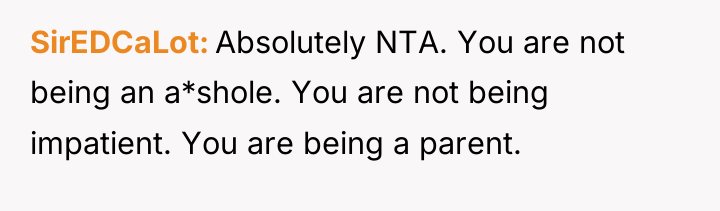SirEDCaLot Absolutely NTA. You are not being an a*shole. You...
