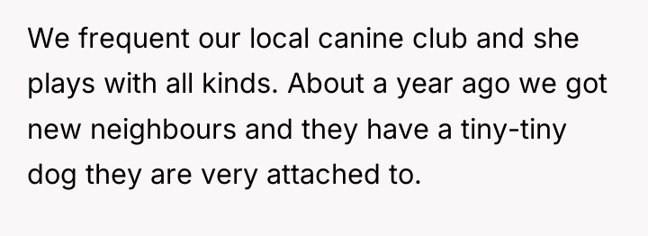 We frequent our local canine club and she plays with...