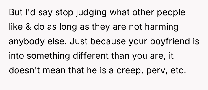 But I'd say stop judging what other people like &...