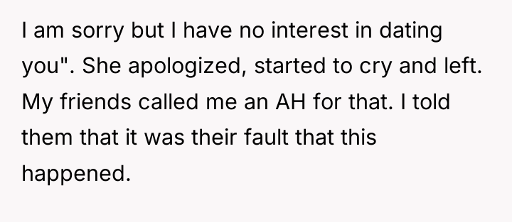 I am sorry but I have no interest in dating...