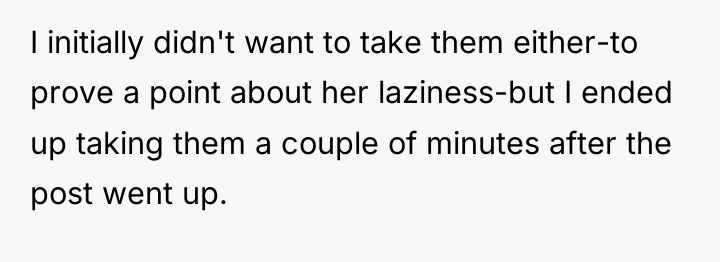 I initially didn't want to take them either-to prove a...