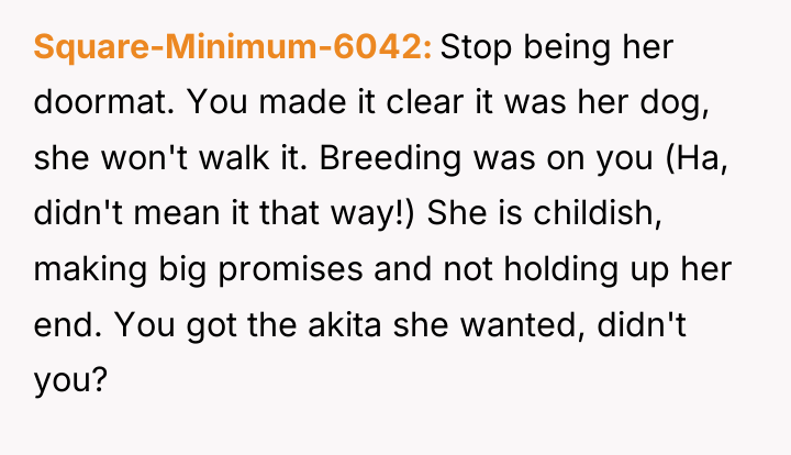 Square-Minimum-6042 Stop being her doormat. You made it clear it...