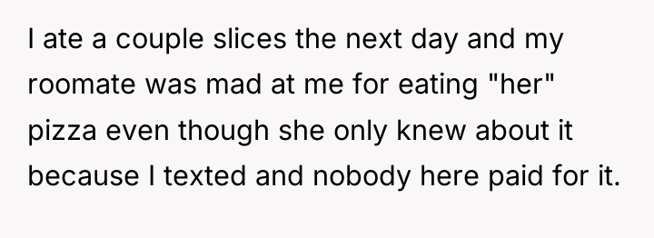 I ate a couple slices the next day and my...