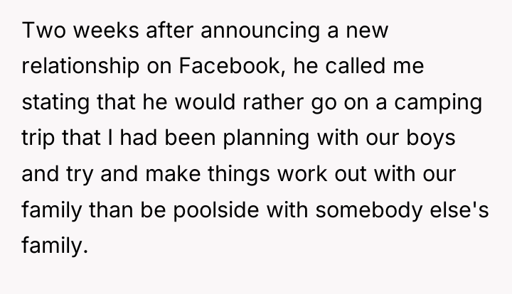 Two weeks after announcing a new relationship on Facebook, he...