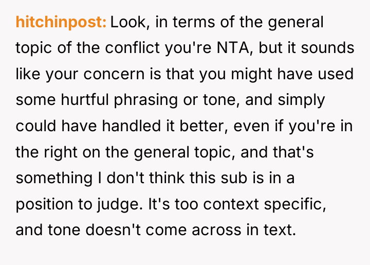 hitchinpost Look, in terms of the general topic of the...