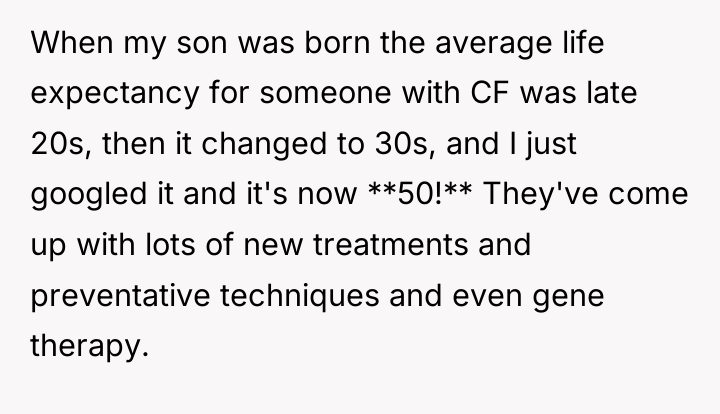 When my son was born the average life expectancy for...