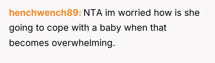 henchwench89 NTA im worried how is she going to cope...