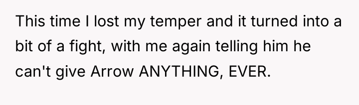This time I lost my temper and it turned into...