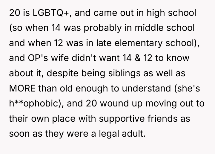 20 is LGBTQ+, and came out in high school (so...