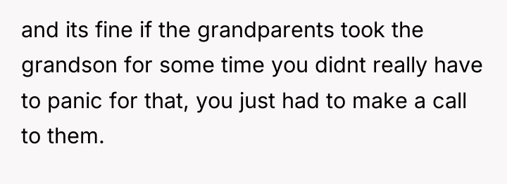 and its fine if the grandparents took the grandson for...
