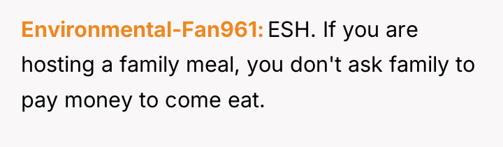 Environmental-Fan961 ESH. If you are hosting a family meal, you...