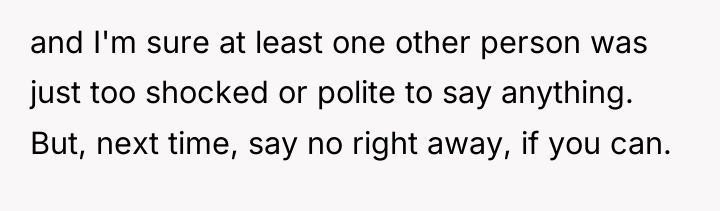 and I'm sure at least one other person was just...