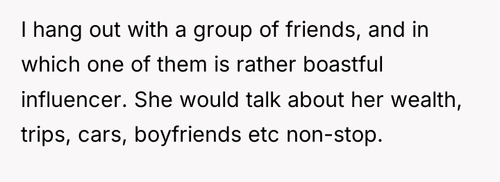 I hang out with a group of friends, and in...